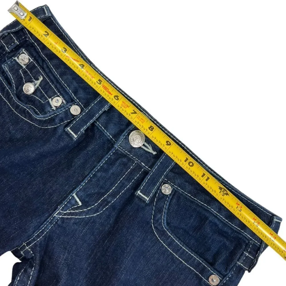 True Religion Becky Rhinestone Flap Pocket Jeans Style# WS2564C47